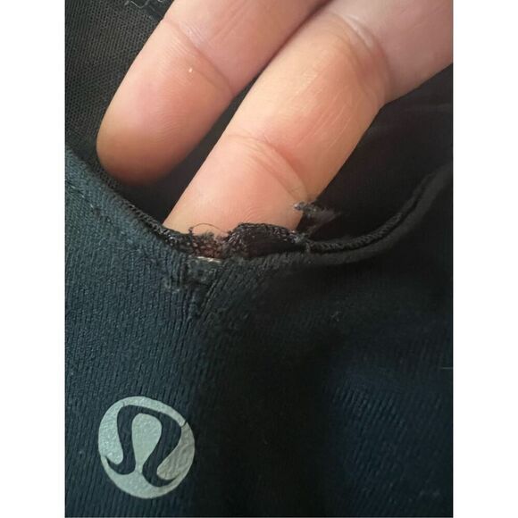 Lululemon Black Tan Mauve Blue Color Block Stripe Shape Tank Size 4 - Picture 7 of 7